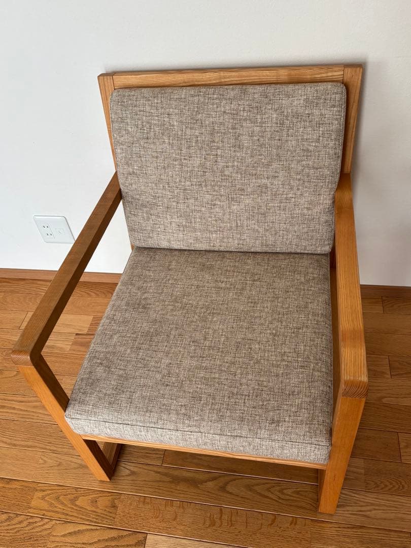 【AD CORE】ラウンジチェア 1PソファA-MODEオーク椅子 【ADコア】