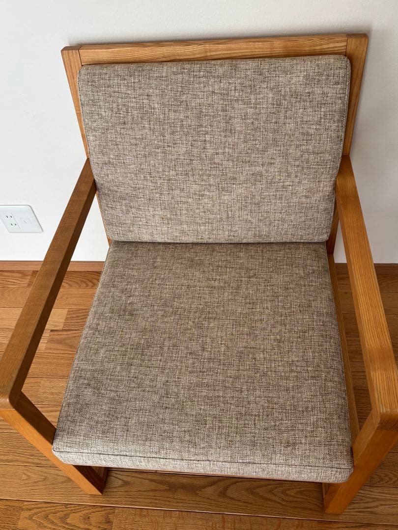 【AD CORE】ラウンジチェア 1PソファA-MODEオーク椅子 【ADコア】