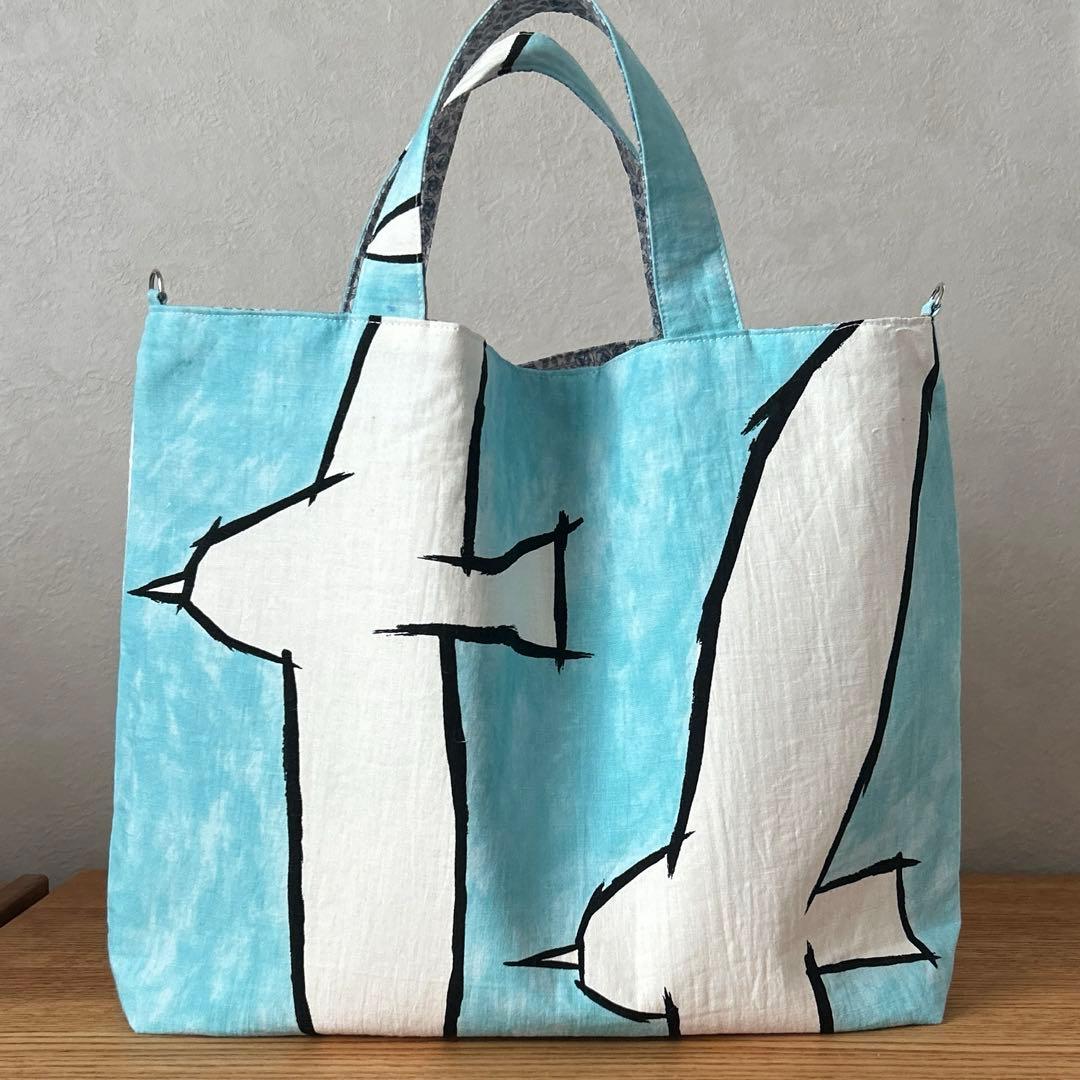 ミナペルホネン ミナペルホネン ハンドメイド トートバッグ ワタリドリ