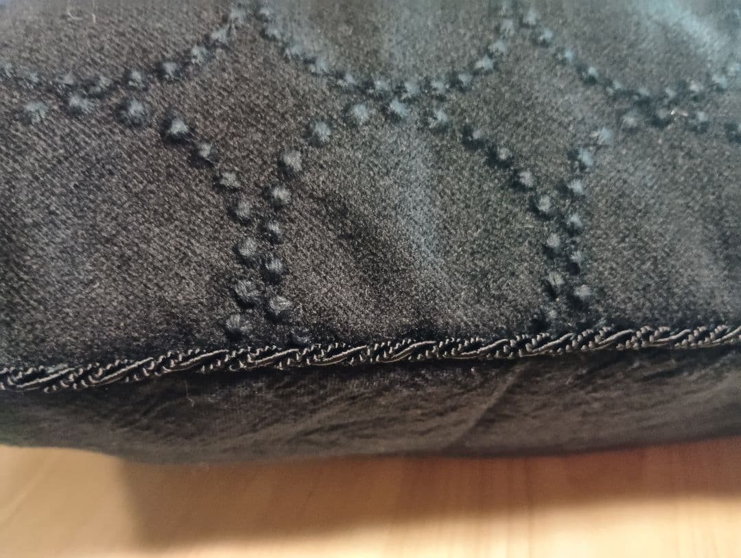 KAZKAZ❤パイピングクッションカバー❤black＆grey