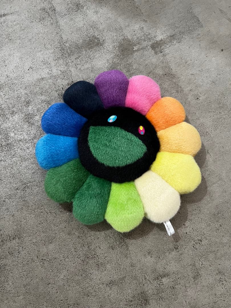 別売り可能 村上隆 フラワークッション 30cm レインボーカイカイキキ2