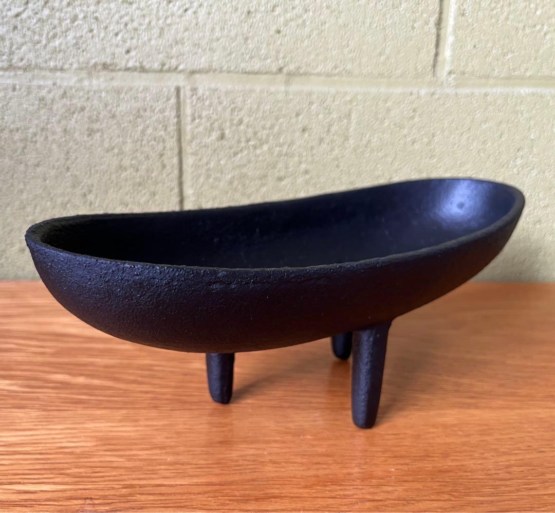 ◇ヴィンテージ◇ 南部鉄器 三つ脚 花器 水盤 生花 ミッドセンチュリー