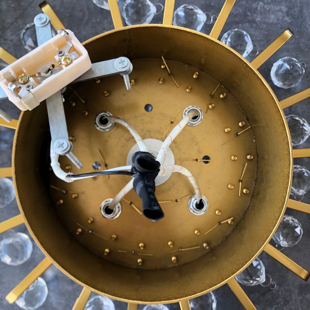 送料無料　シーリングライト　クリスタル　ゴールド　ゴージャス　シャンデリア　照明