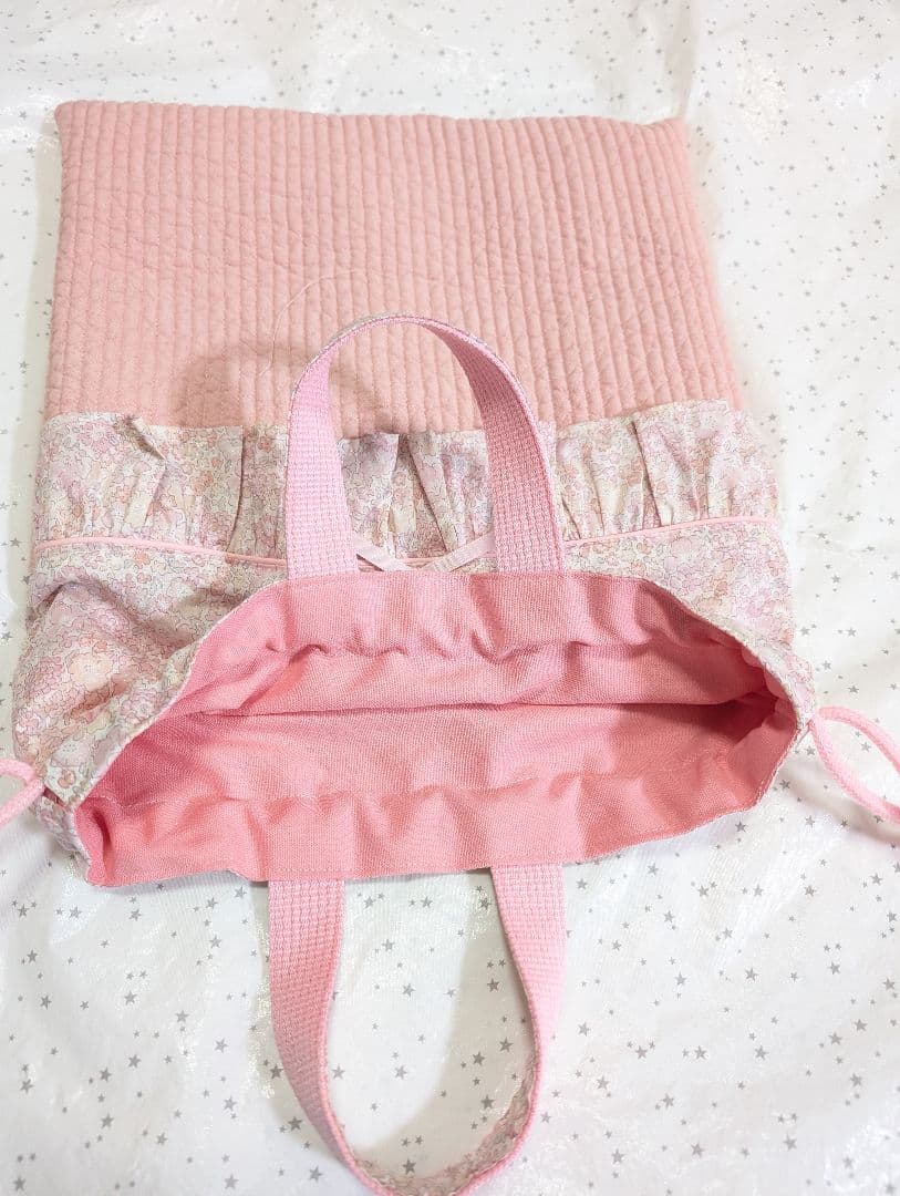 リバティ キラキラミシェル×ヌビ レッスンバッグ上履き入れ体操服袋