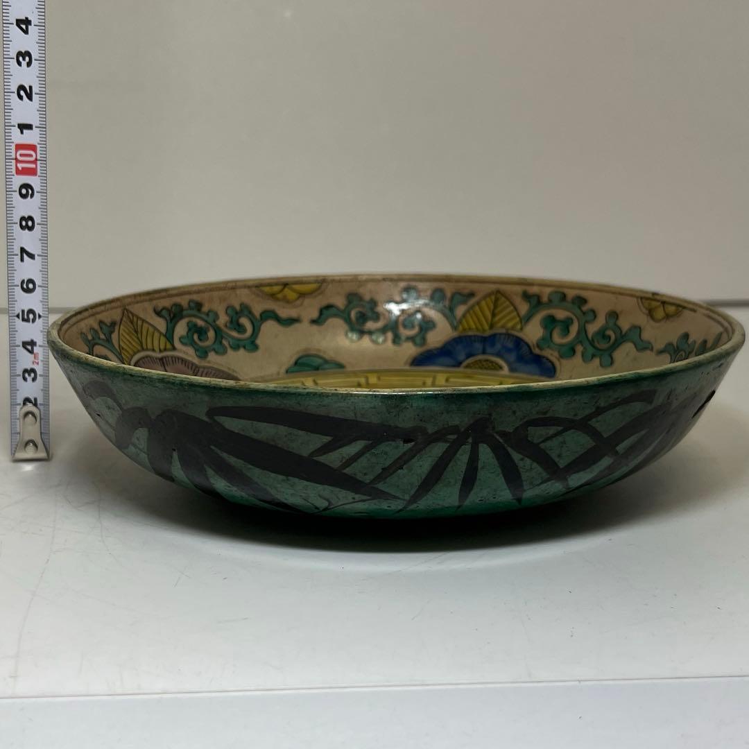 江戸後期青九谷大鉢 直径21cm 東奏8-0219③ - メルカリ