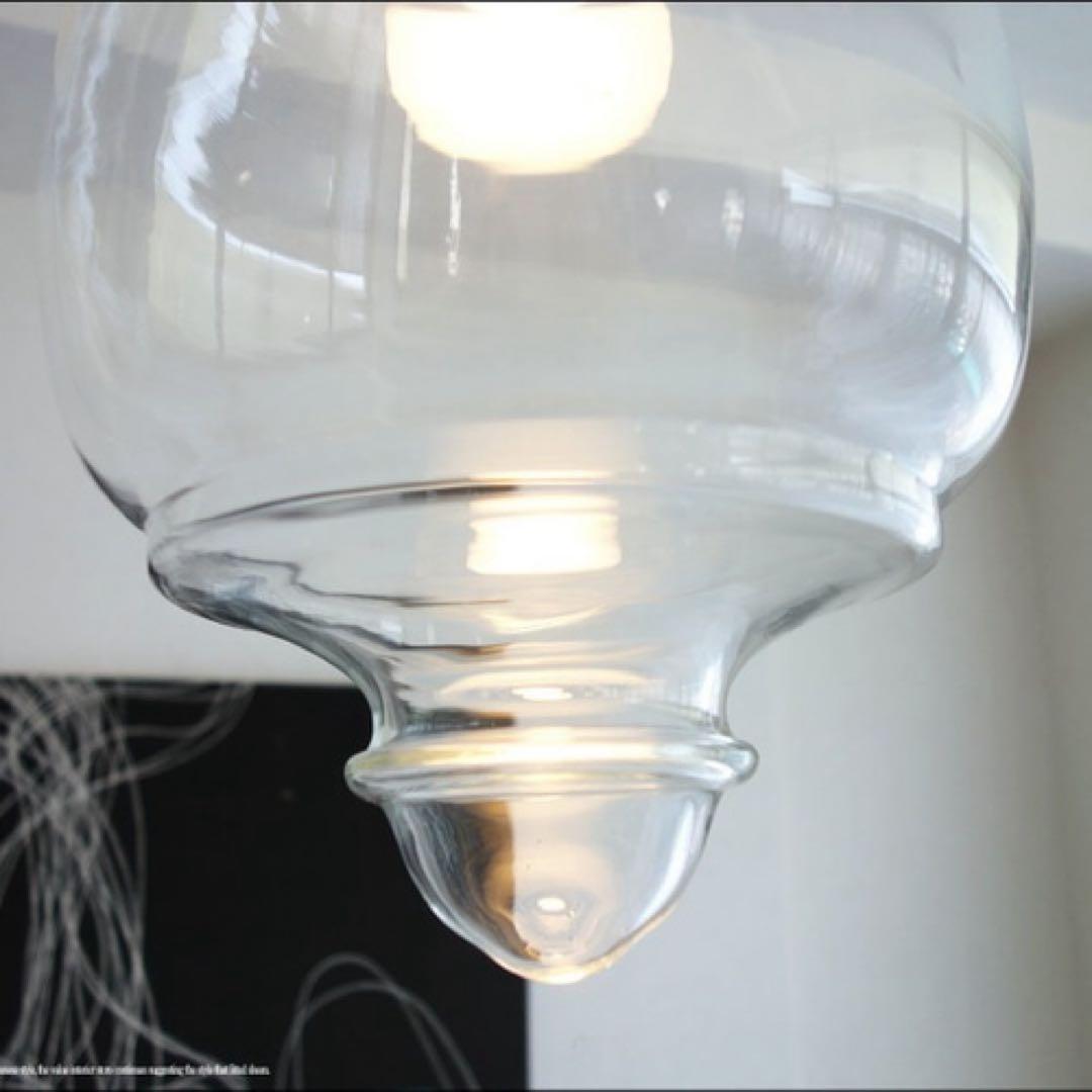 ガラス製　ペンダントライト アンティーク風