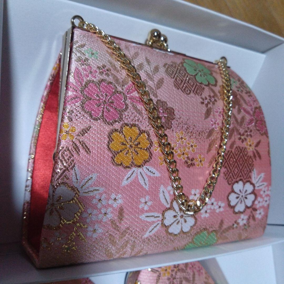 七五三★帯.バッグ.草履.筥迫.ピンク花柄