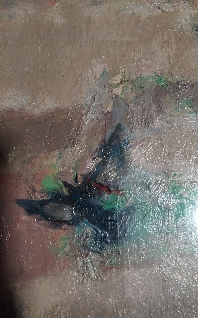 桜田精一 油彩真作F6春雲 巨匠金沢資産家所蔵毎日オークション7