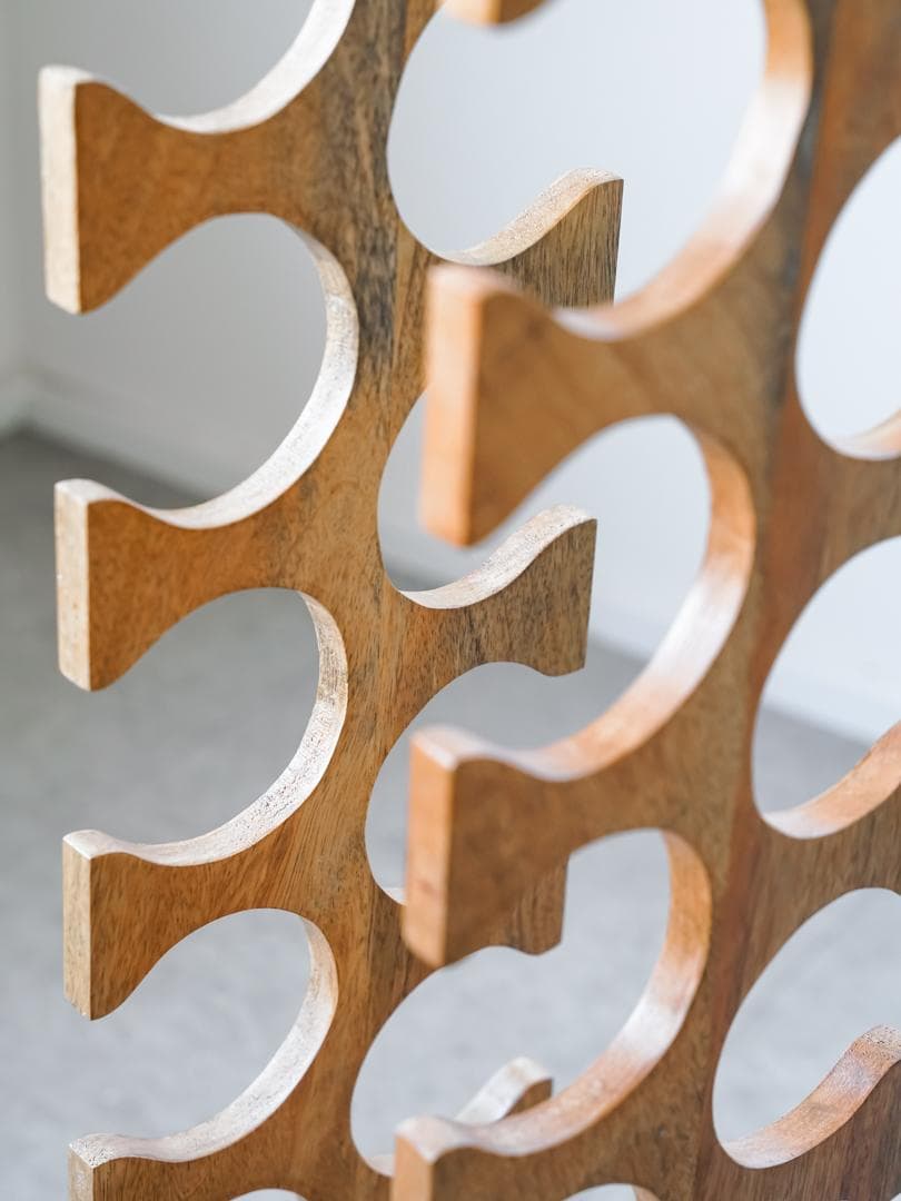 ヴィンテージ ボトルラック/収納シェルフ モダン ミッドセンチュリー