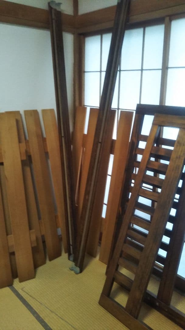 マットレス無 【下が高め★ワイン木箱が入る】セミダブル 木製 ベッド フレーム