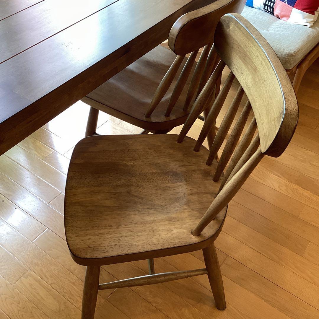 専用　　　ベルメゾン　木製ダイニングチェア ブラウン スピンドルバック　1脚