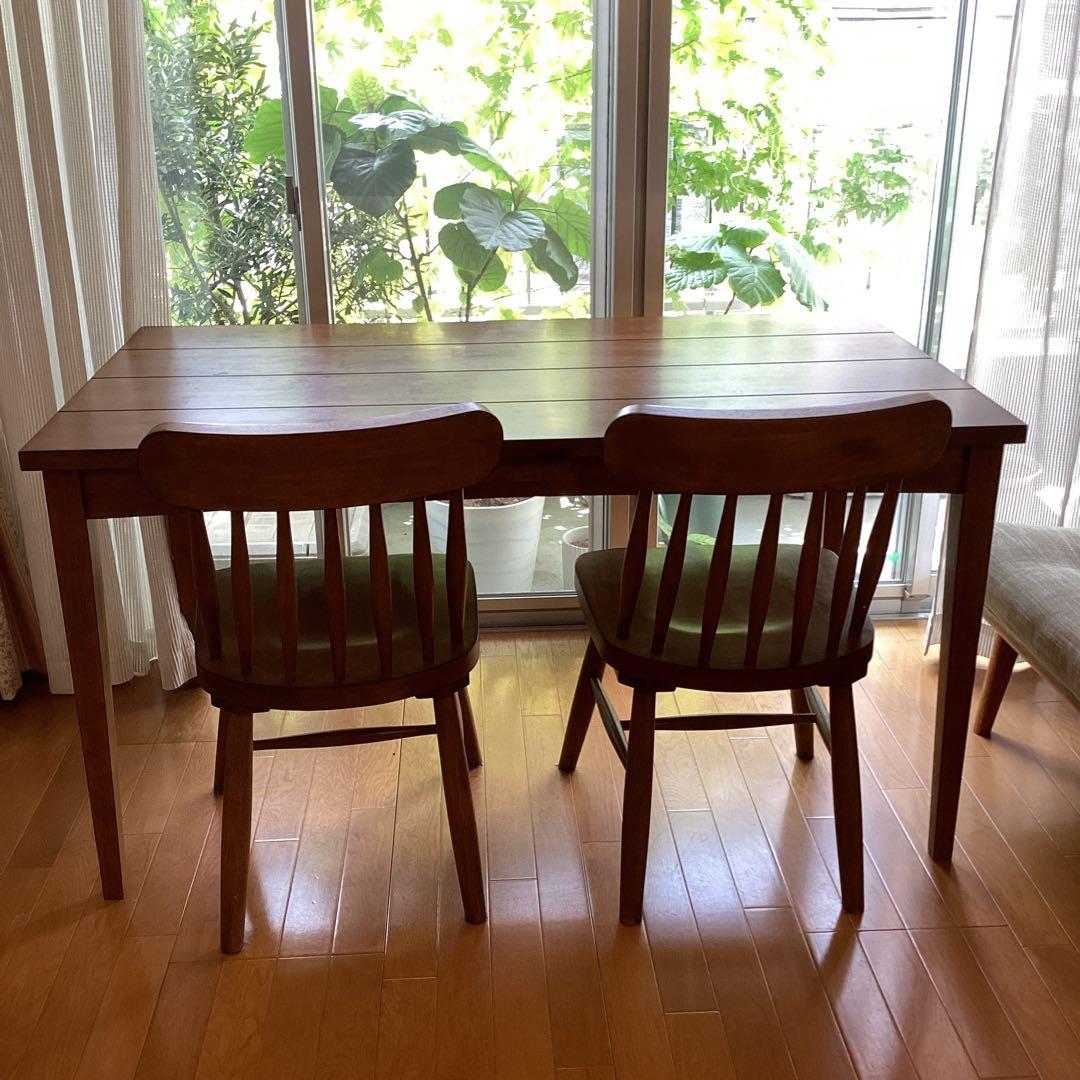 専用　　　ベルメゾン　木製ダイニングチェア ブラウン スピンドルバック　1脚