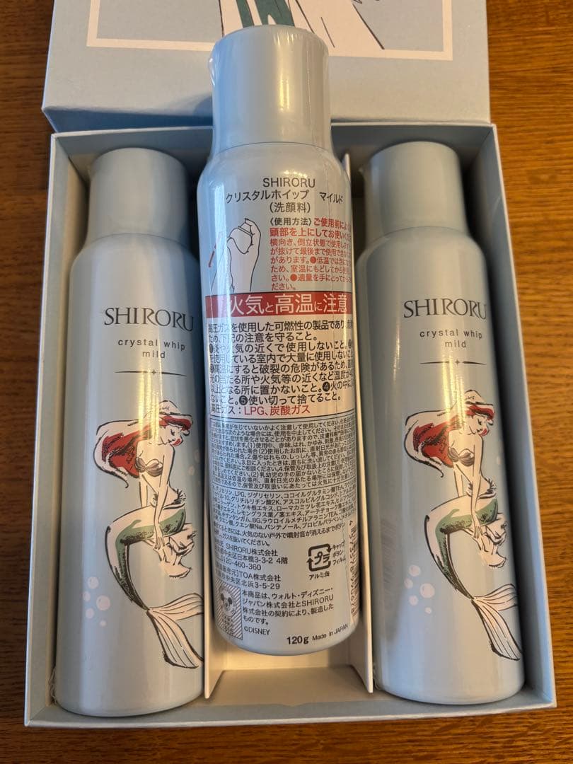 SHIRORU クリスタルホイップ マイルド　3本セット ディズニー