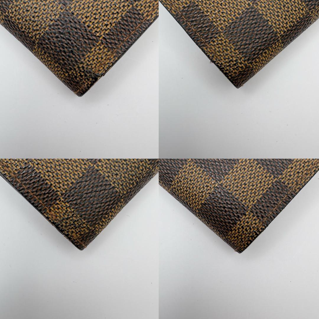《美品》ルイヴィトン ダミエ エベヌ ポルトモネ ビエ ヴィエノワ 財布 がま口