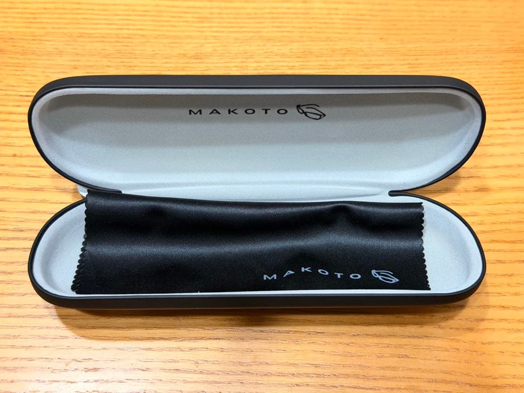 泰八郎謹製 POKER FACE PT-11 BK 黒縁 セルロイド 度無し