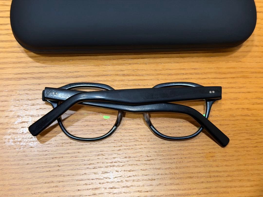 泰八郎謹製 POKER FACE PT-11 BK 黒縁 セルロイド 度無し