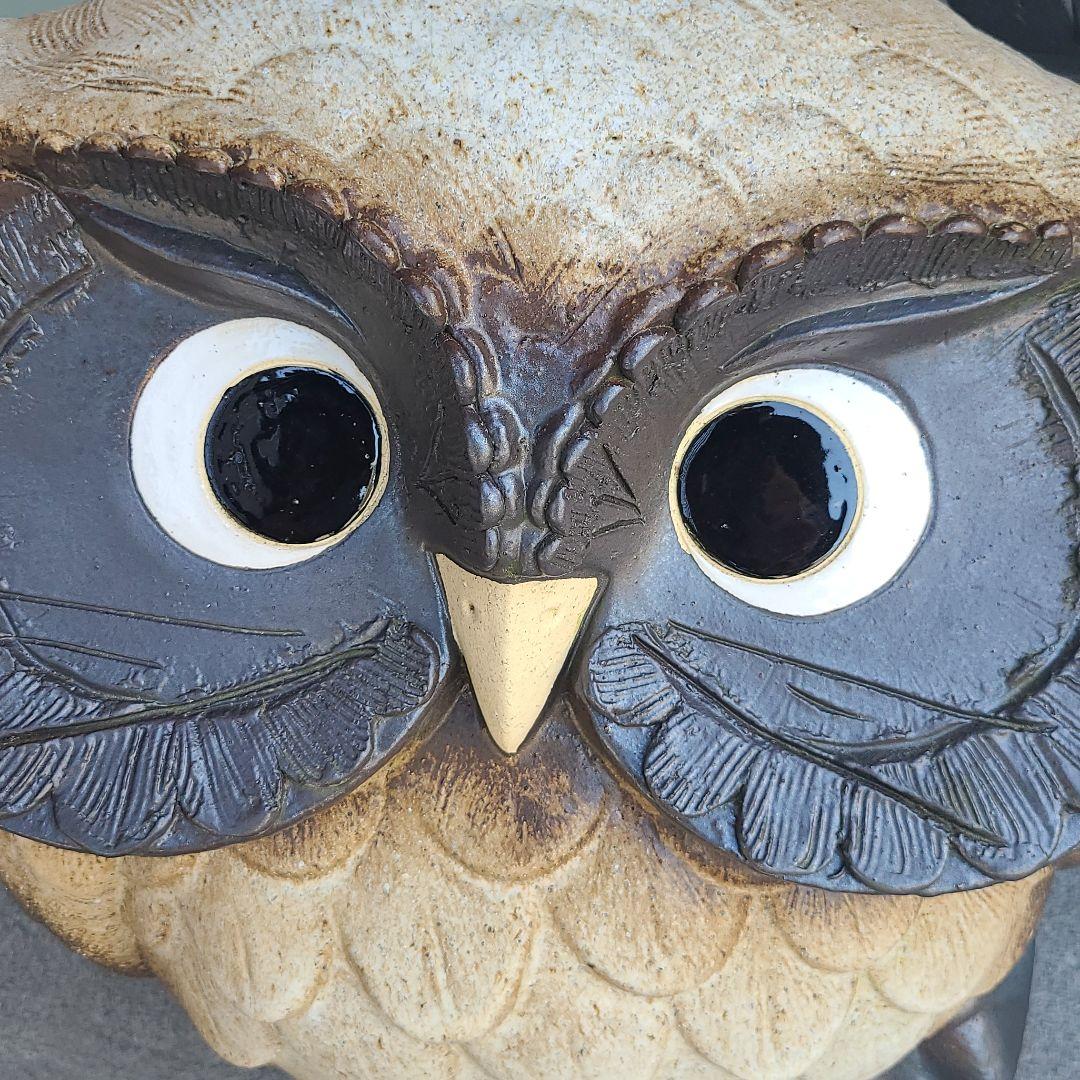 チョー縁起物 信楽焼ふくろう置物 高さ５４cm