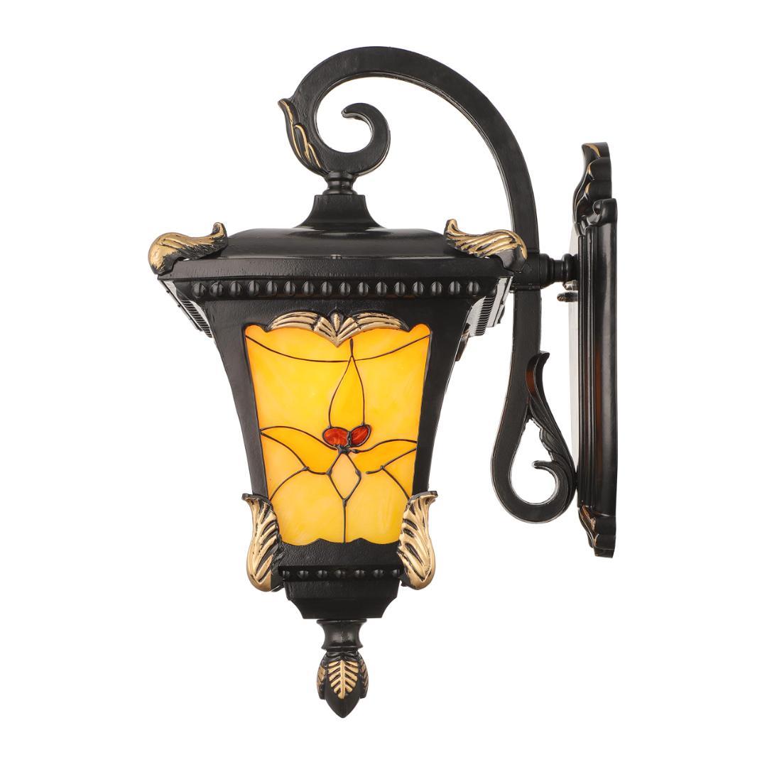 北欧風デザイン ポーチライト　ステンドグラス　玄関照明