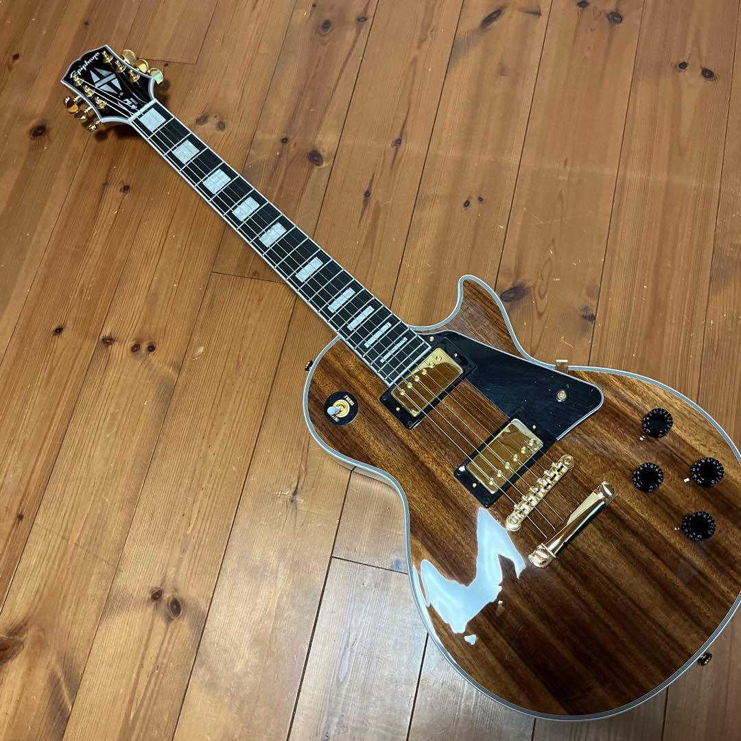 epiphone Les Paul Custom Koa Natural - メルカリ