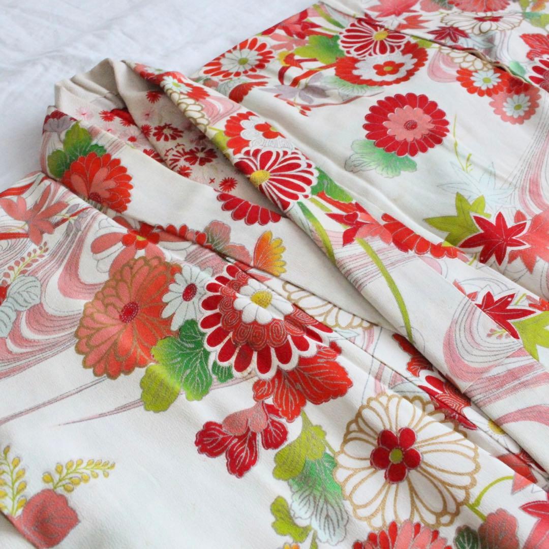 七五三 ひなまつり 5歳 7歳 女の子 子供 アンティーク 着物 帯 セット