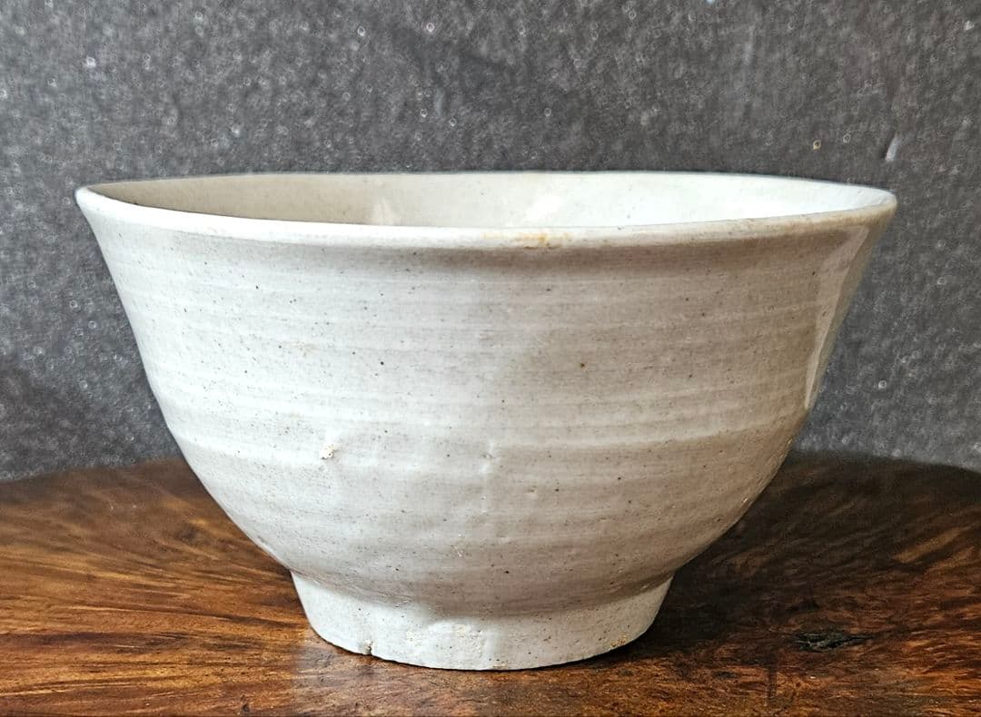 李朝コレクター放出品❗】李氏朝鮮時代 朝鮮古陶磁器 李朝白磁 茶碗