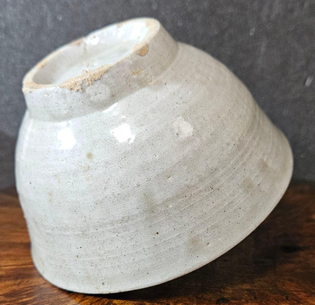 李朝コレクター放出品❗】李氏朝鮮時代 朝鮮古陶磁器 李朝白磁 茶碗