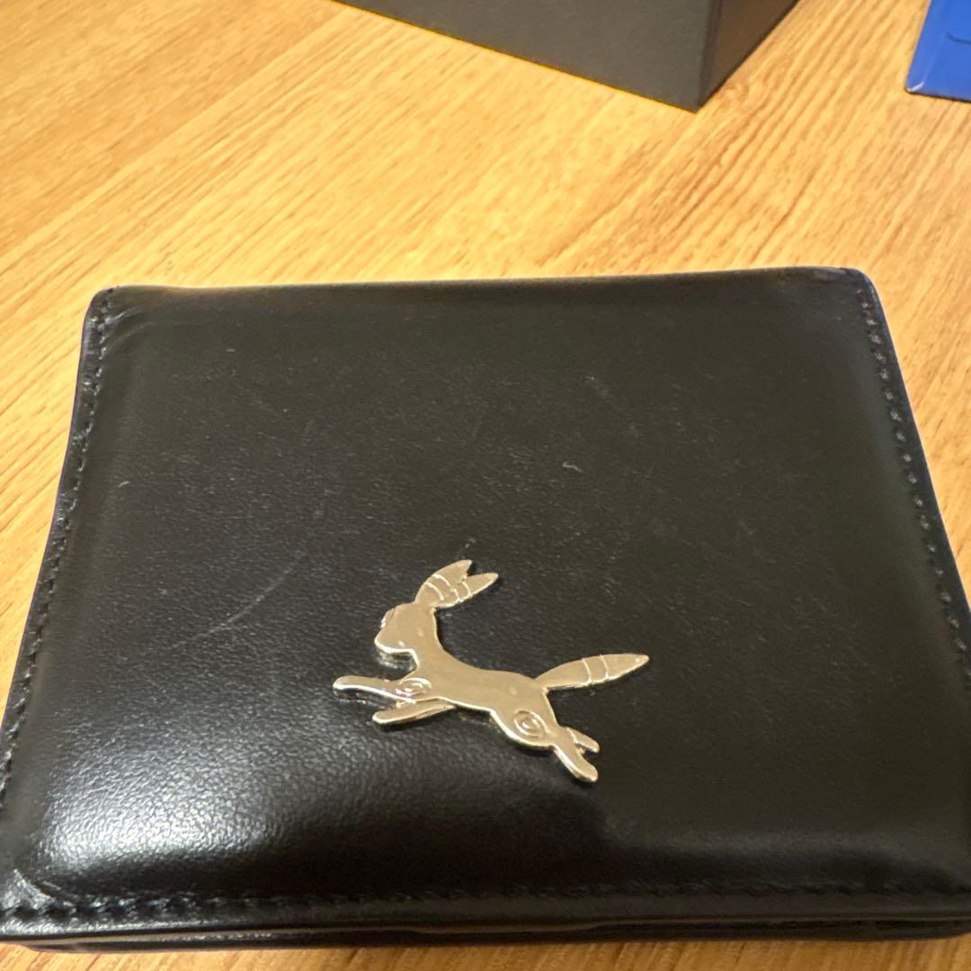 最終値下げ ブラッキー 本革 二つ折り財布 ポケモンセンター限定 正規