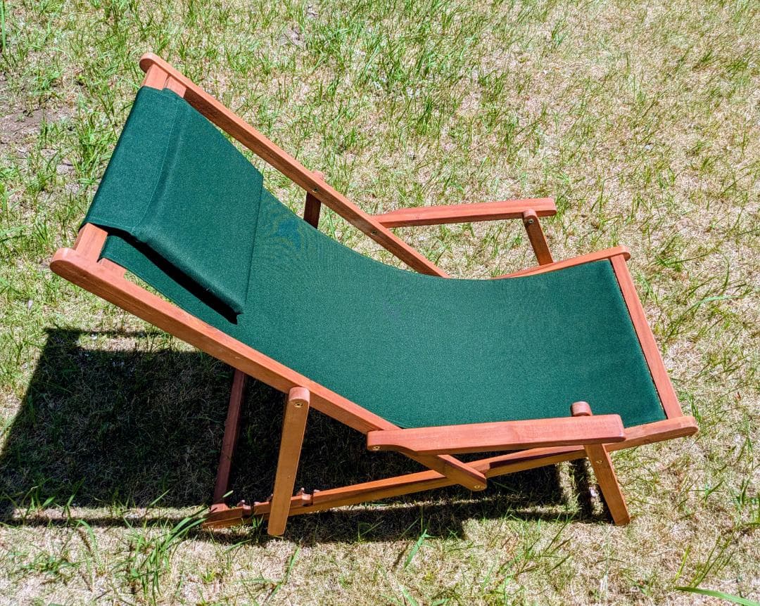 完成品ウッドデッキチェアアカシア木材3段階リクライニングシート折り畳チェア
