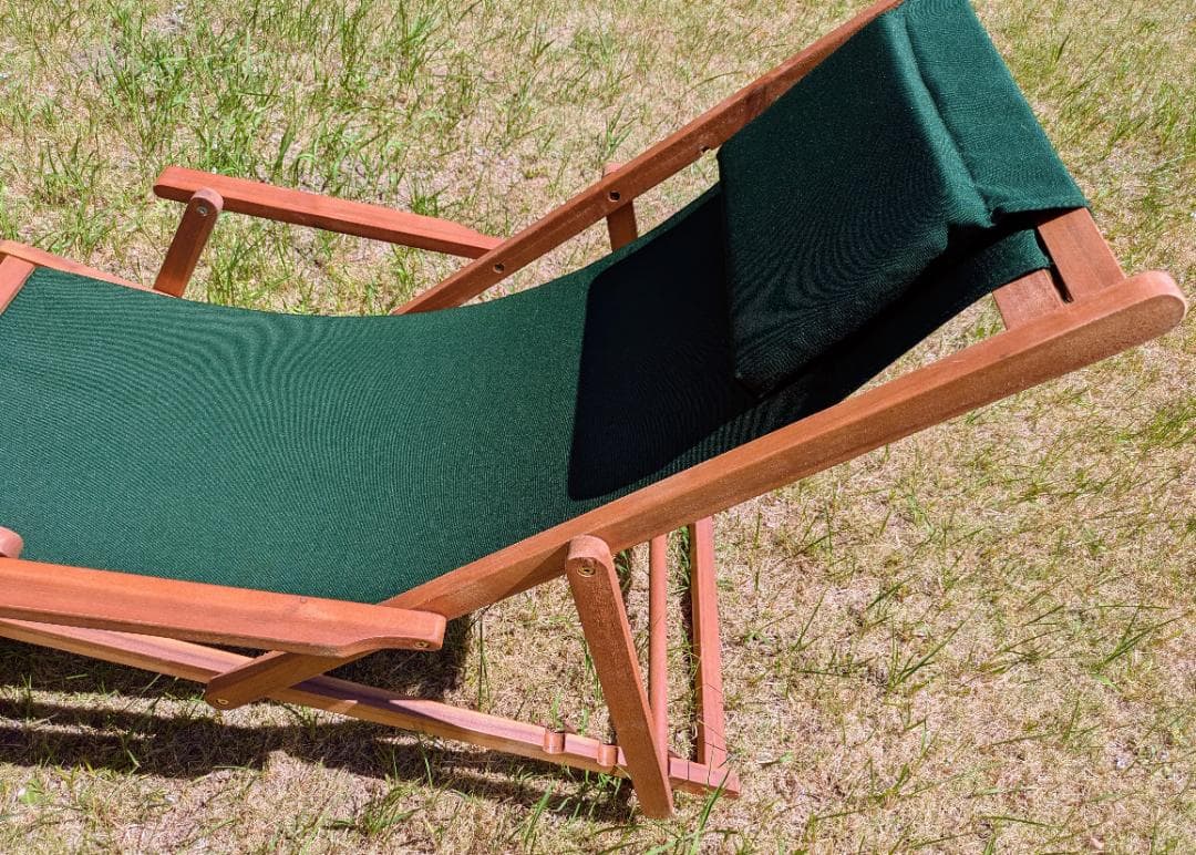 完成品ウッドデッキチェアアカシア木材3段階リクライニングシート折り畳チェア