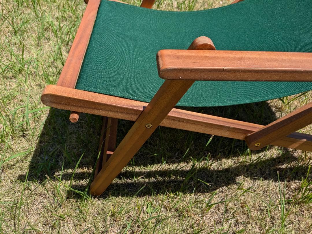 完成品ウッドデッキチェアアカシア木材3段階リクライニングシート折り畳チェア