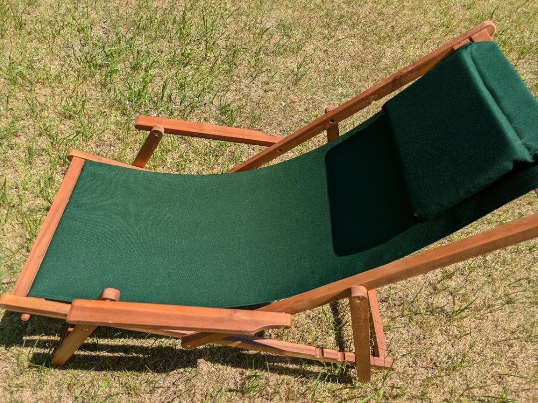 完成品ウッドデッキチェアアカシア木材3段階リクライニングシート折り畳チェア