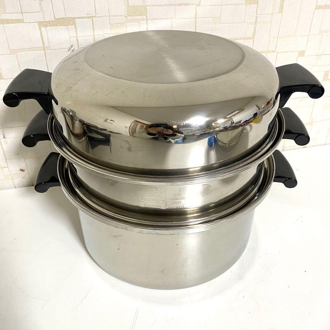 Amway アムウェイクイーン 片手鍋 蒸し器 スチーマー セット
