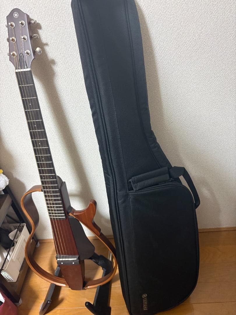 サイレントギター ブラウン ケース付き コード付き