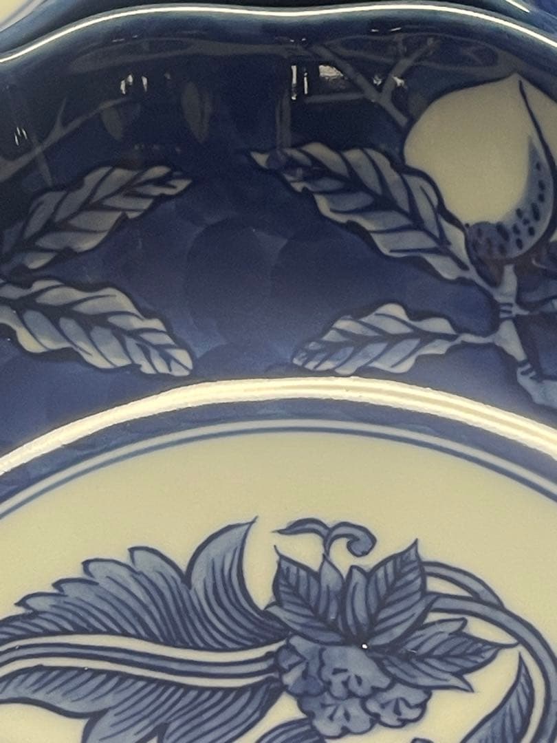 源右衛門窯　染濃桃絵　鉢　5枚セット未使用