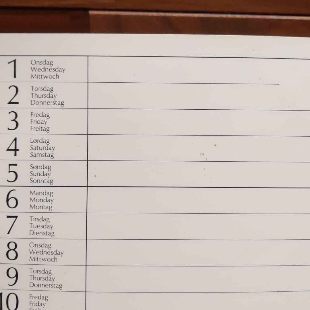 フレメカレンダー　1986年　Edith Hansen