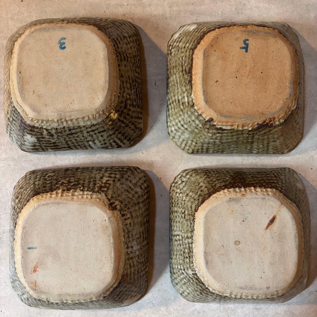 益子焼 人間国宝 浜田庄司 濱田庄司 地釉鐡絵黍紋向付