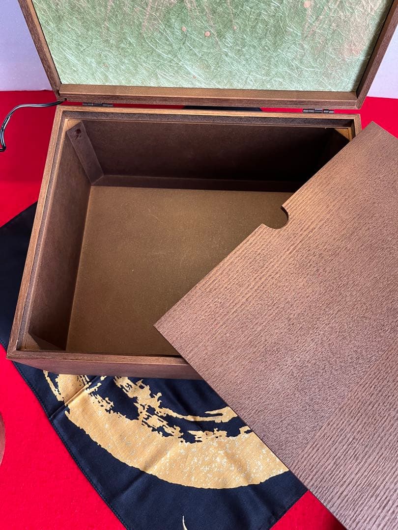 伊達政宗公　収納型飾り台LED屏風　政宗公ハンカチ付