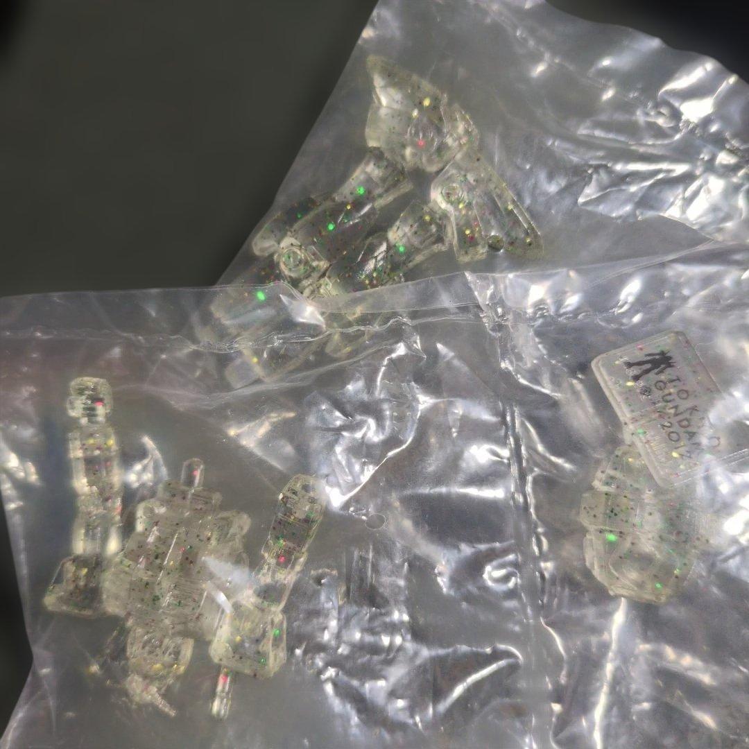 ガンダム　2012 イベント　限定　消しゴム　フィギュア　ラメ　クリア　激レア