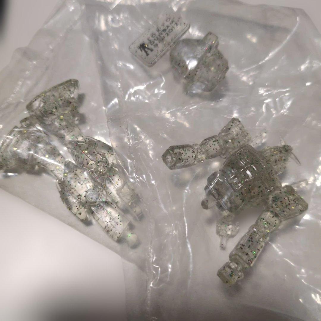 ガンダム　2012 イベント　限定　消しゴム　フィギュア　ラメ　クリア　激レア