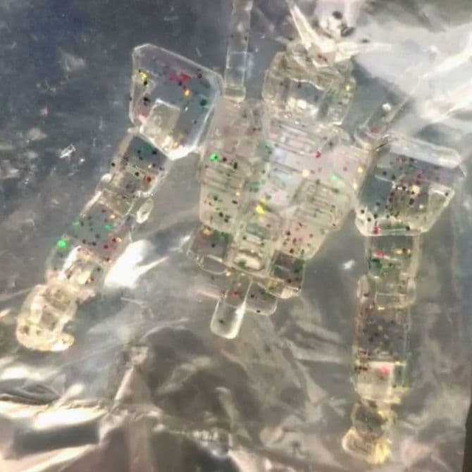 ガンダム　2012 イベント　限定　消しゴム　フィギュア　ラメ　クリア　激レア