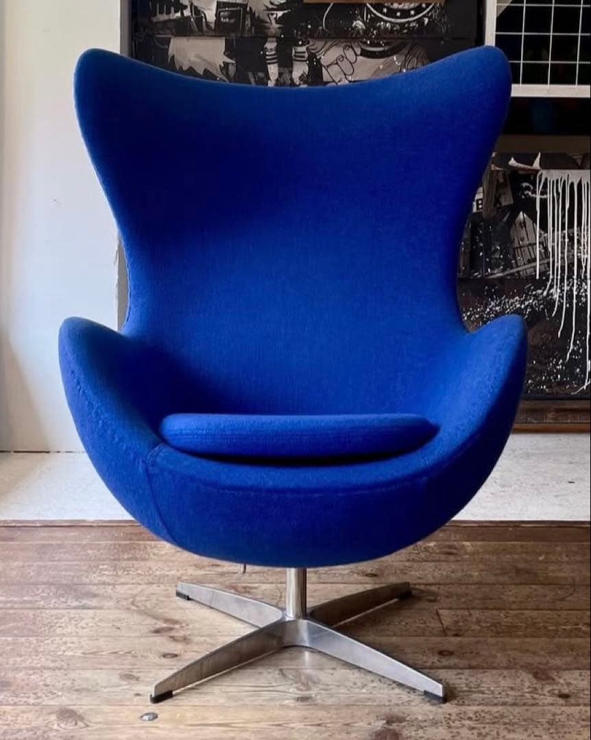 エッグチェア　リプロダクト　ブルー