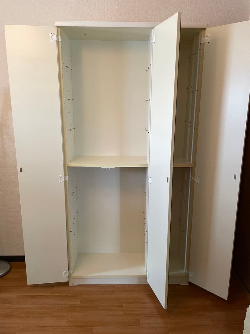 dinos ディノス　効率収納できる段違い棚シェルフ　ミラー扉　本棚