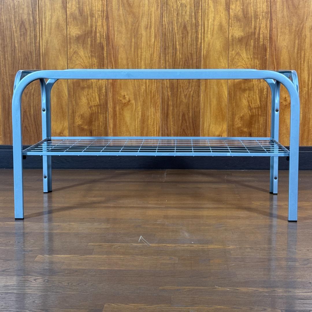 ミッドセンチュリー　角型　ガラステーブル　スペースエイジ