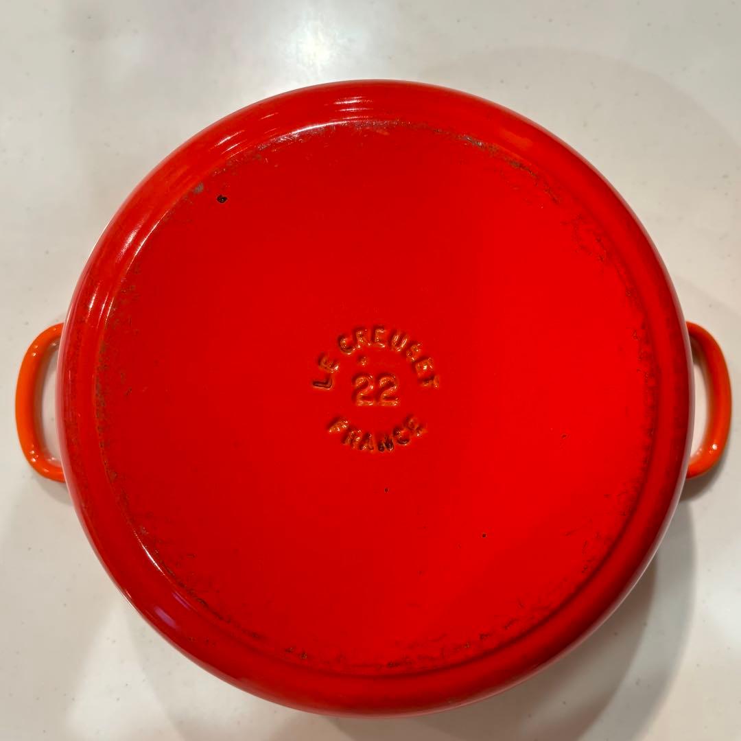 LE CREUSET ココットロンド22 オレンジ