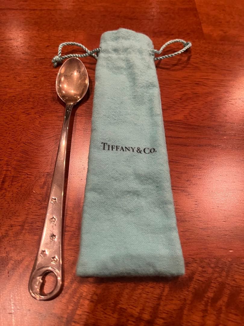 【中古品】Tiffany & Co. 銀製スプーン 専用ポーチ付き