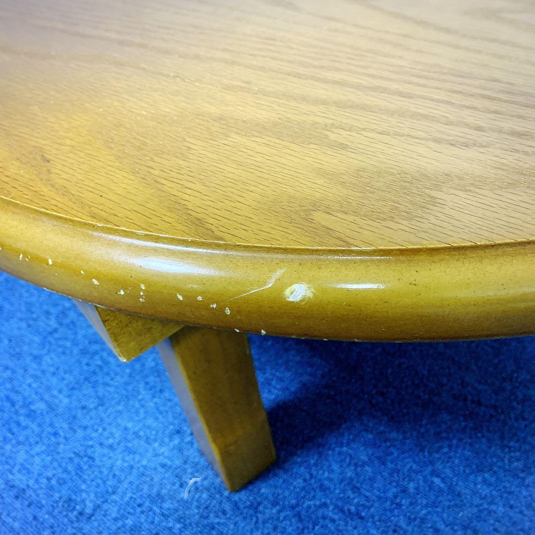 昭和レトロ　和家具　折りたたみ式ヴィンテージ丸ちゃぶ台　円卓　丸座卓　丸テーブル