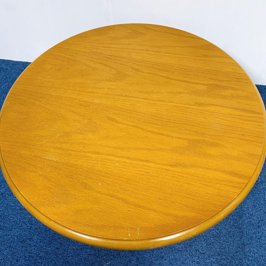 昭和レトロ　和家具　折りたたみ式ヴィンテージ丸ちゃぶ台　円卓　丸座卓　丸テーブル