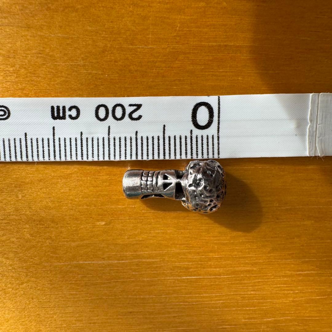 シルバー ボディピアス（スカルデザイン） 4〜2G