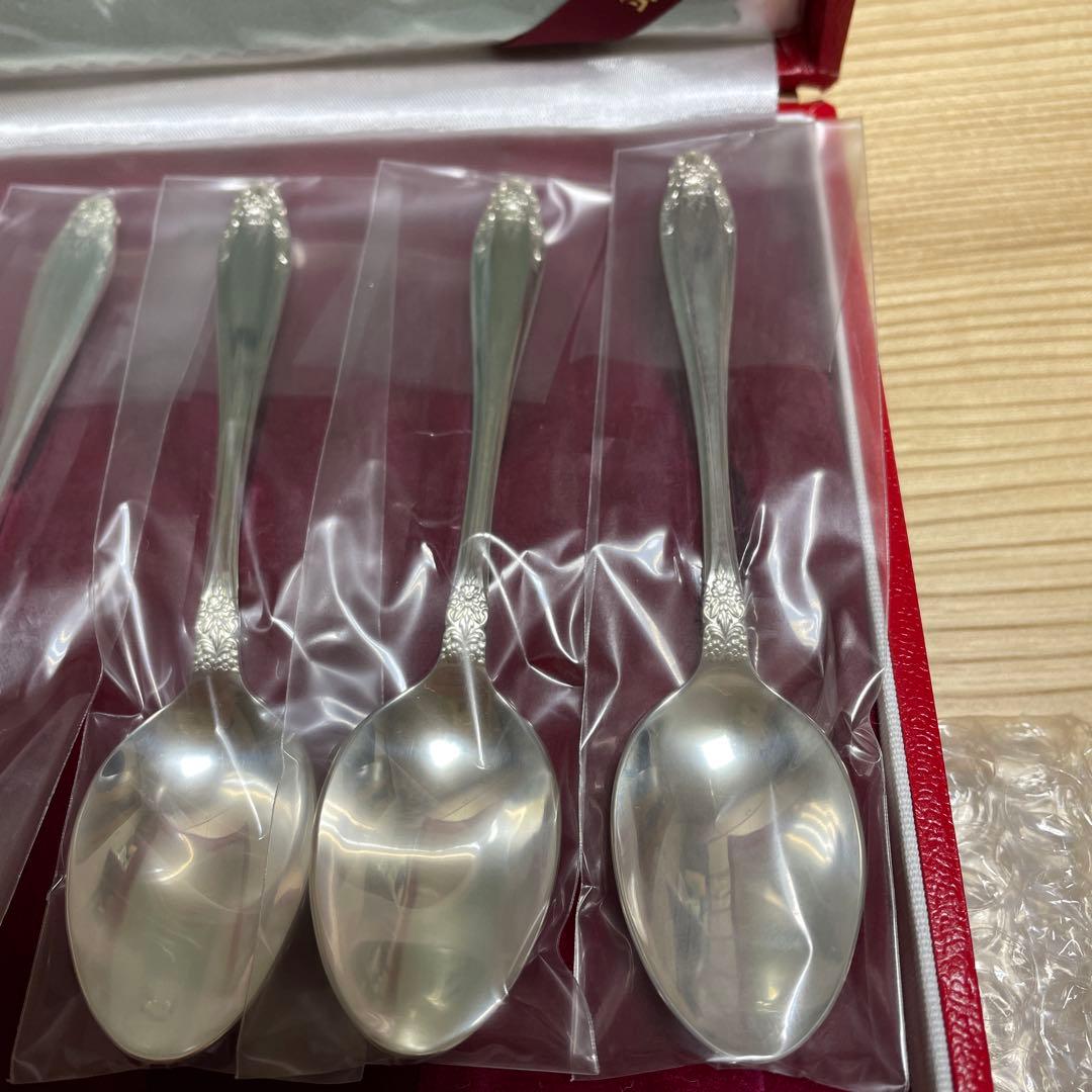 上田銀器工芸　銀製　スプーン3本・フォーク3本 計6本セット　新品