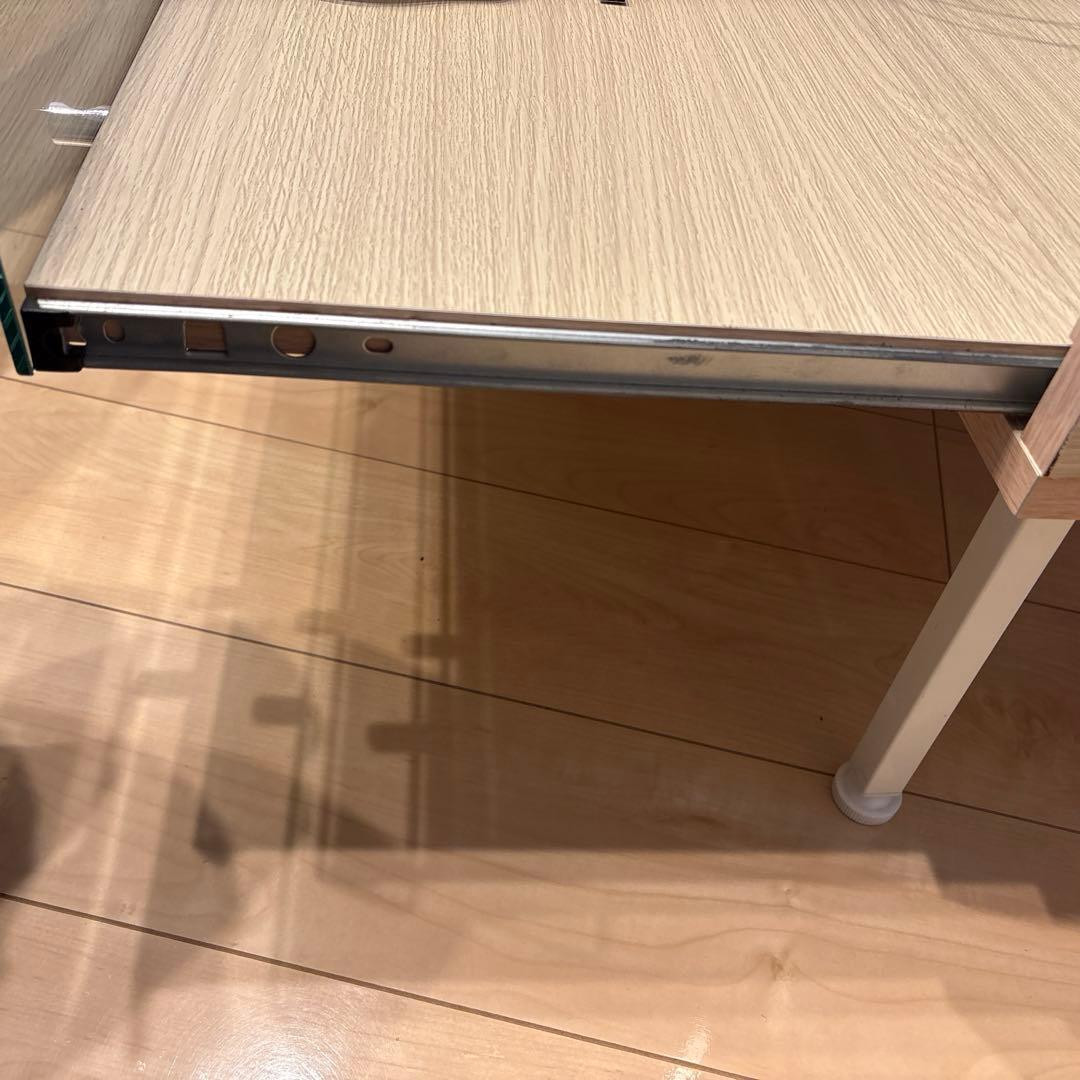 ガラス天板引き出し付きセンターテーブル